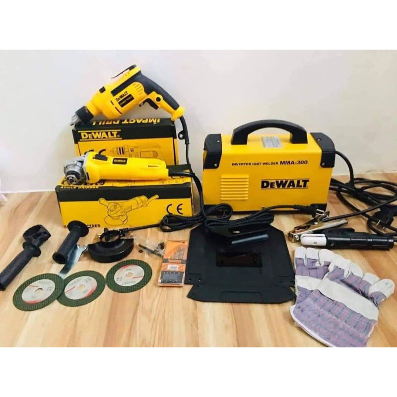 DeWALT MMA300 Welding Machine + DeWALT Grinder and Drill