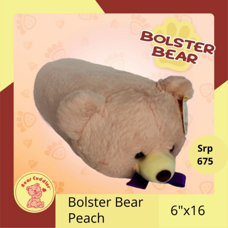 Bear Cuddler bear bolster huggable bear 6"x16" Shopee Philippines