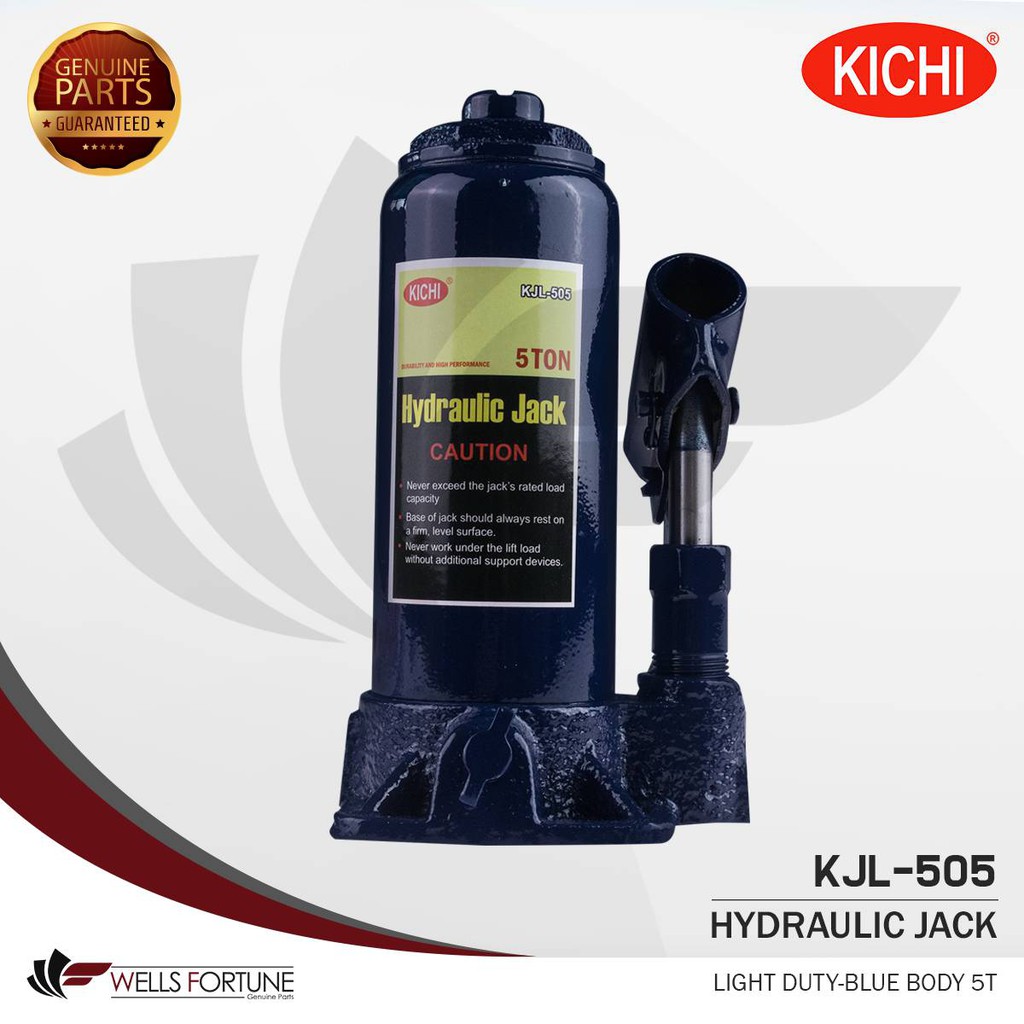 KICHI HYDRAULIC JACK FLOOR JACK BOTTLED JACK LIGHT DUTY BLUE BODY 5