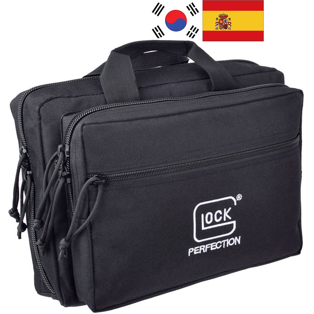 Tactical Pistol Gun Range Bag Glock 2 Holster Portable Knife Storage