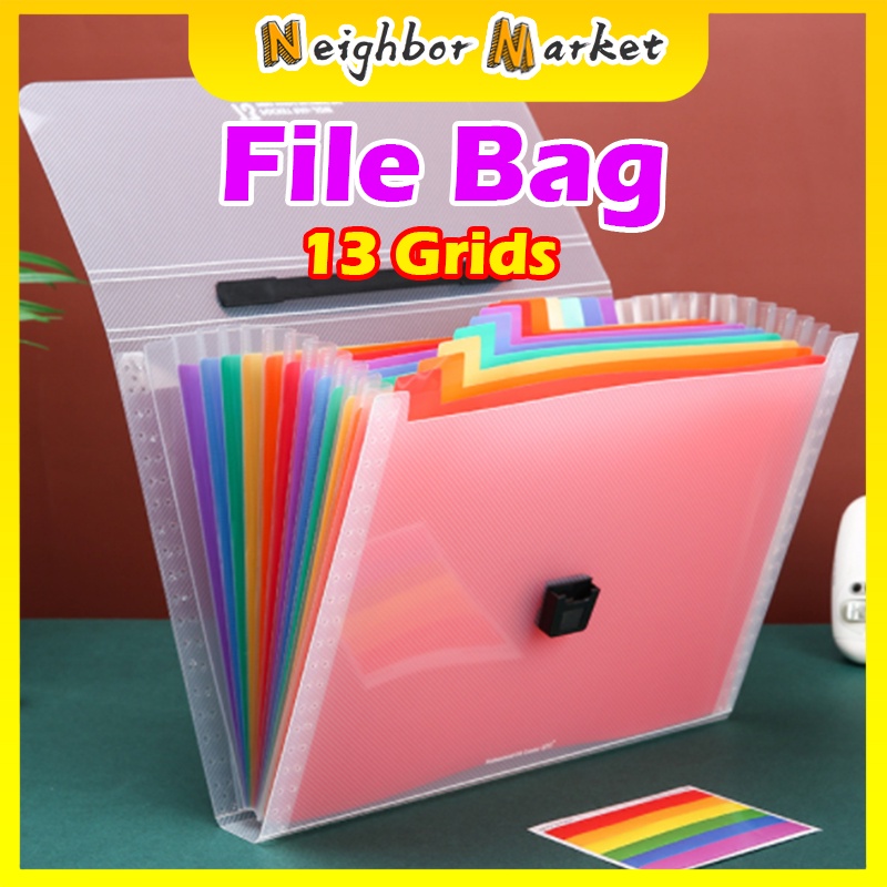 A4/A6 Portable File Folder Extension Wallet Bill Receipt File Sorting