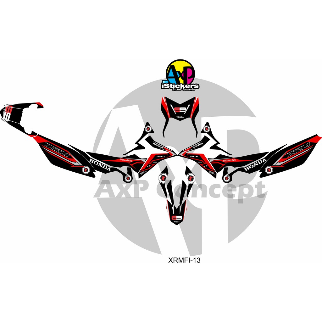Honda XRM 125 FI Decal Kit XRMFI13 Shopee Philippines