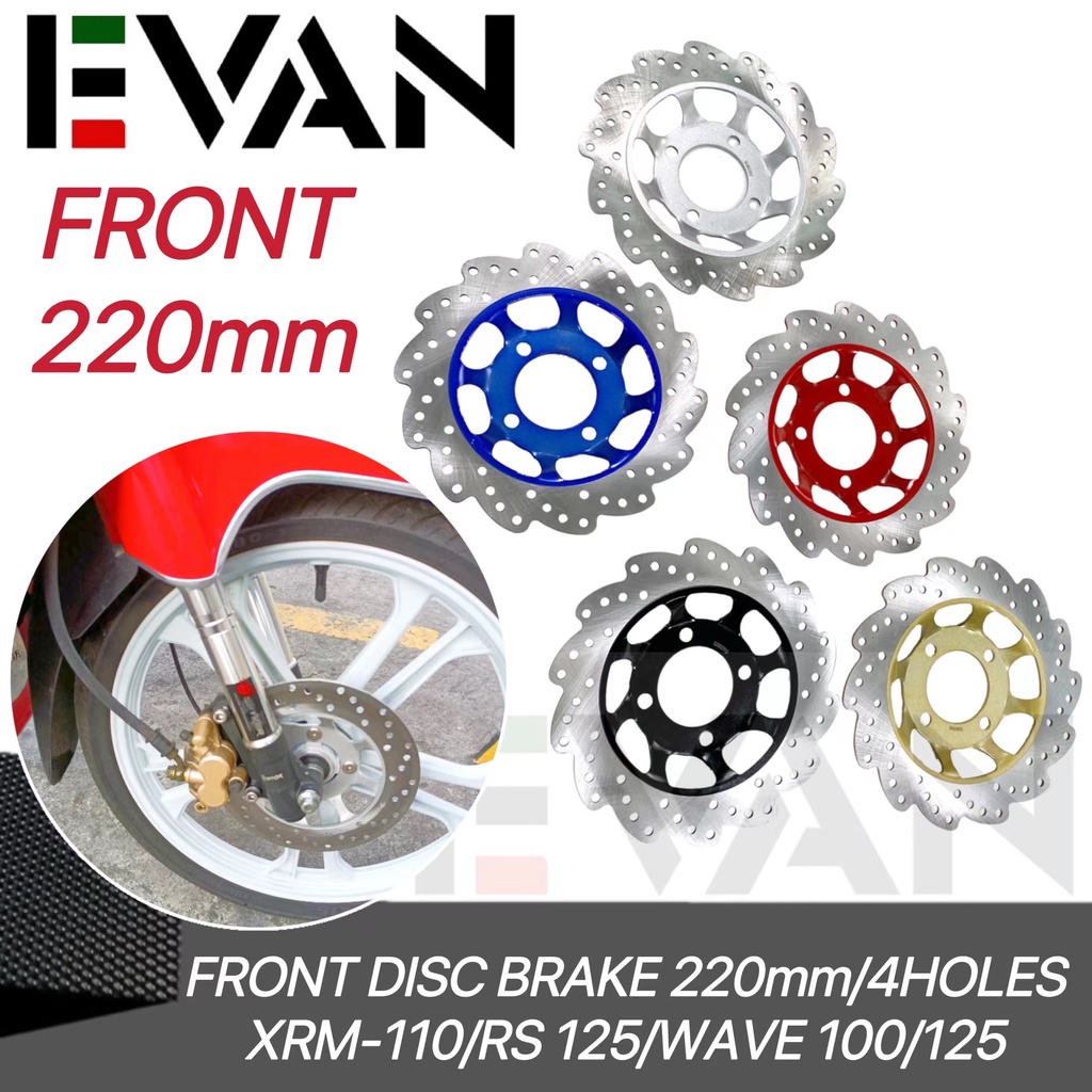 Front Disc Brake Disc Plate 220mm 4 Holes For Xrm 110/RS 125
