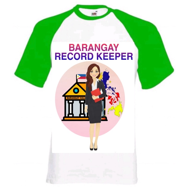 BARANGAY RECORD KEEPER Raglan Shirts Sublimation Print Shopee Philippines