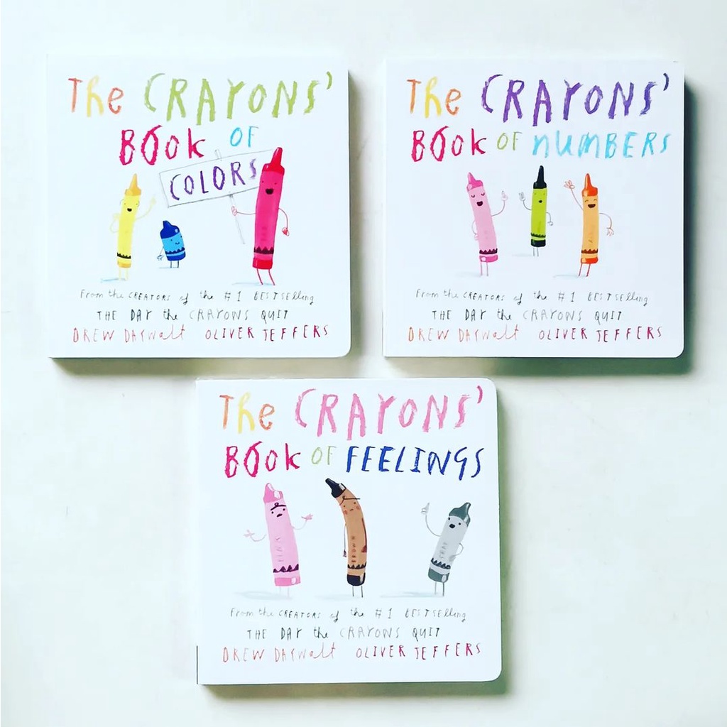 The Crayons Book of Feelings/Numbers/Colors by Oliver Jeffers Shopee Philippines
