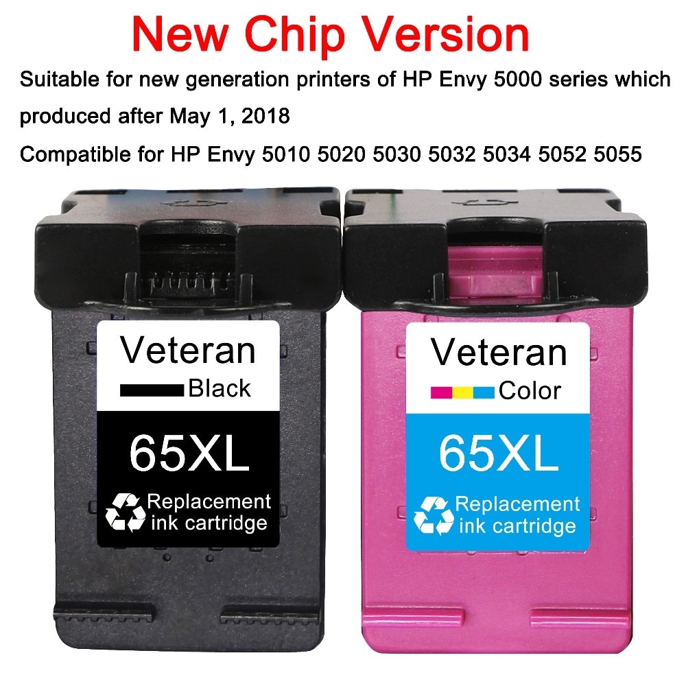 Ink Cartridge 65Xl Compatible For Hp 65 Xl Cartridge Hp65xl Hp65 For Hp
