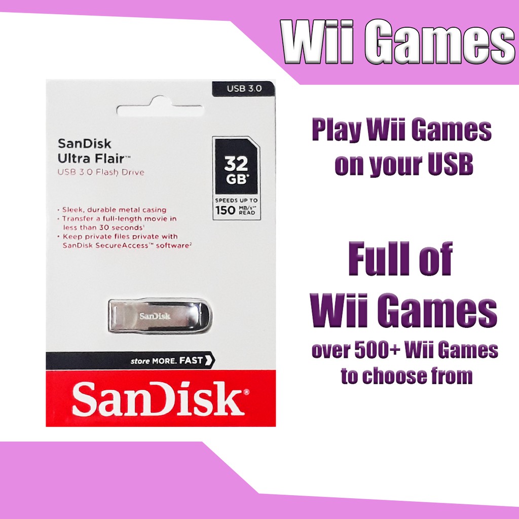 Wii/NintendoGames on USB Nintendo/Wii USB Games Shopee Philippines