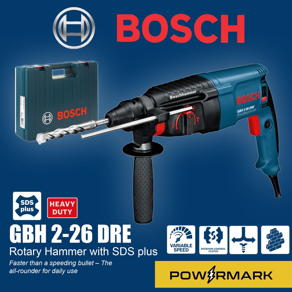 BOSCH GBH 226 DRE SDS Plus Rotary Hammer [POWERMARK BHD] Shopee