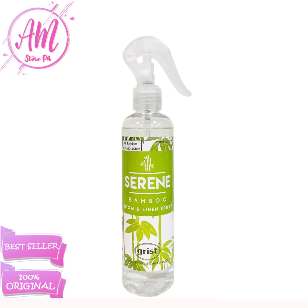 ORIGINAL GRIST ROOM & LINEN SPRAY SERENE BAMBOO SCENT GRIST 250ML BEST