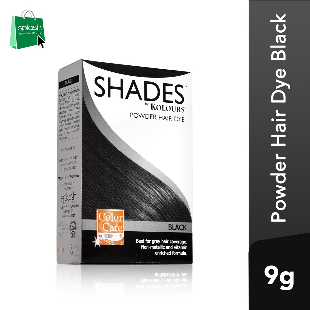 Shades Powder Hair Dye Black 9g Shopee Philippines