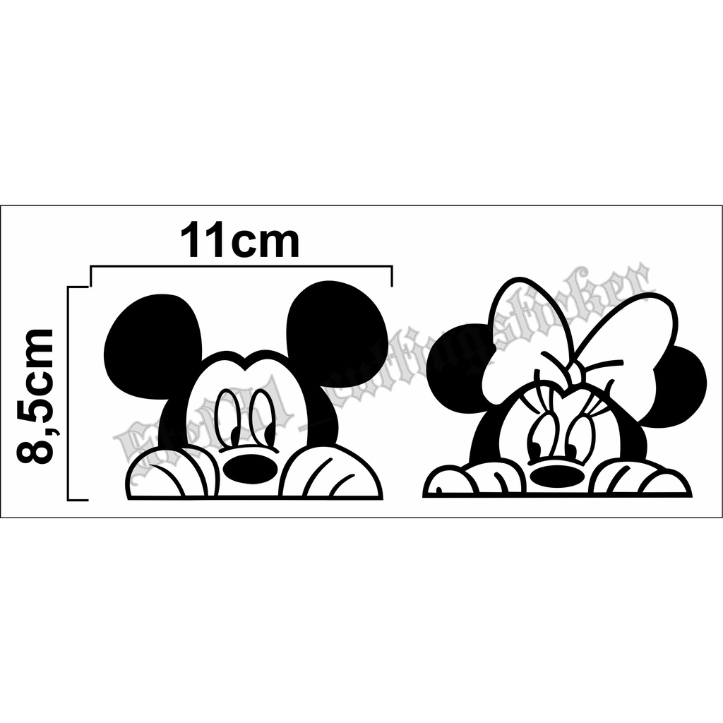 Mickey And minney mouse Image cutting Stickers, mickey minney Cartoon