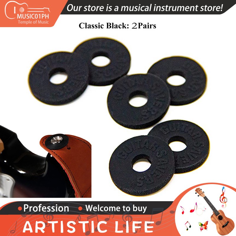 Premium Guitar Strap Locks Silicone Strap Locks Rubber Guitar Strap