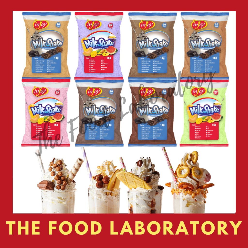 InJoy Milk Shake Powders 1kg Chocolate, Avocado, Ube, Mango, Taro