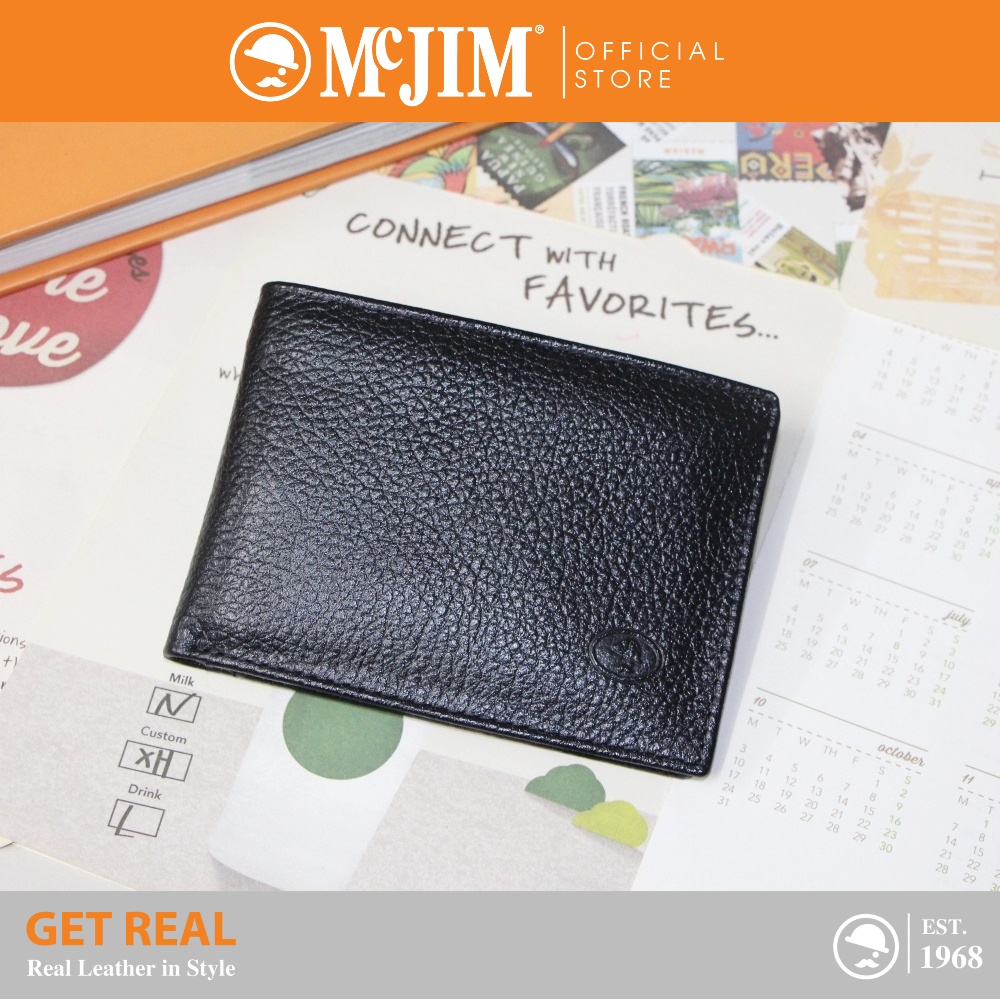 McJim Billfold Leather Wallet Shopee Philippines