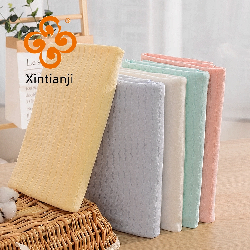 40s Thin And Soft Jacquard Knit Fabric Baby Cotton Jersey Fabric Sewing