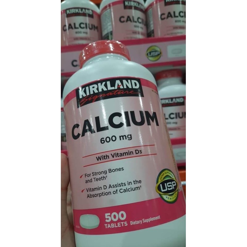 Kirkland Calcium 600mg with Vitamin D3 500tablets Shopee Philippines