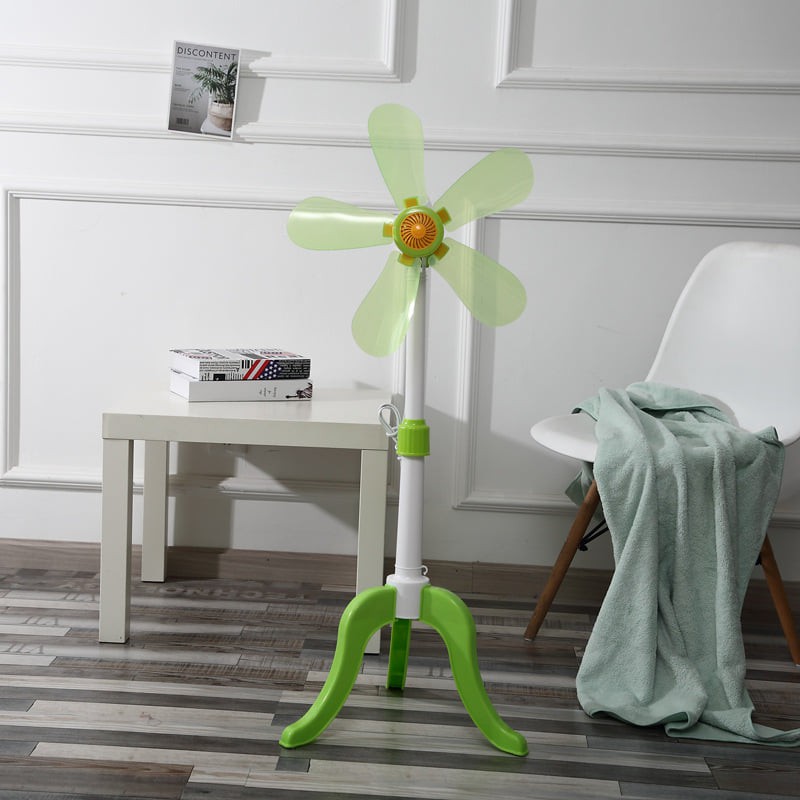 ZH 5 Blades Stand Fan Portable Floor Fan Foldable Stand Fan Electric