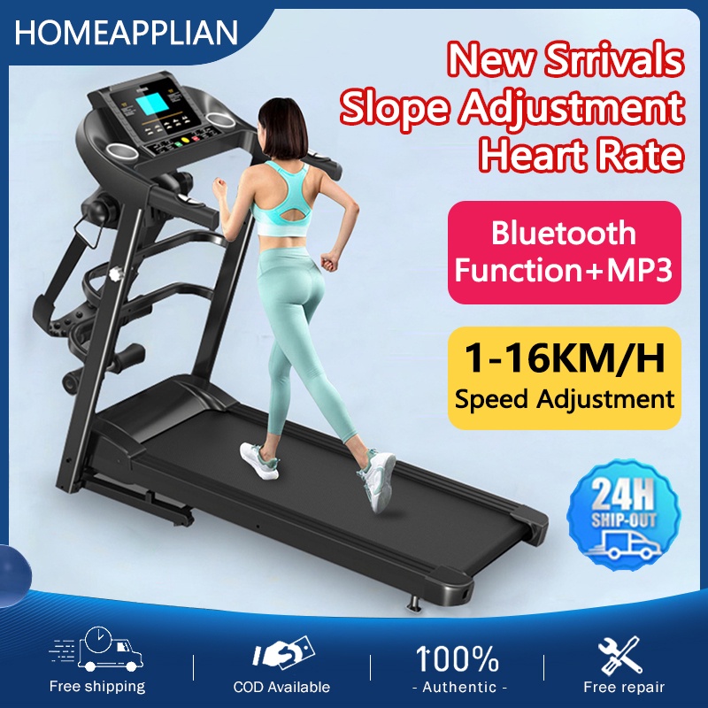 3.0HP Treadmill Home Multifunctional Treadmill 116 km/h New Adjustable Incline Electric