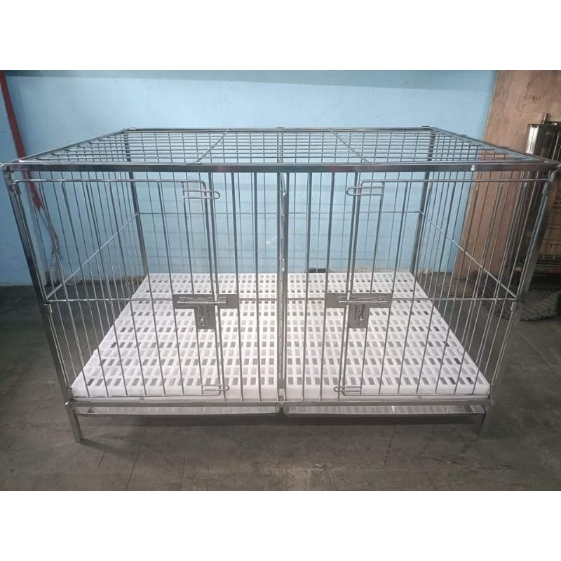 2*3*2 2doors pure stainless 304 dog cage (1/2 sqtube) Shopee Philippines