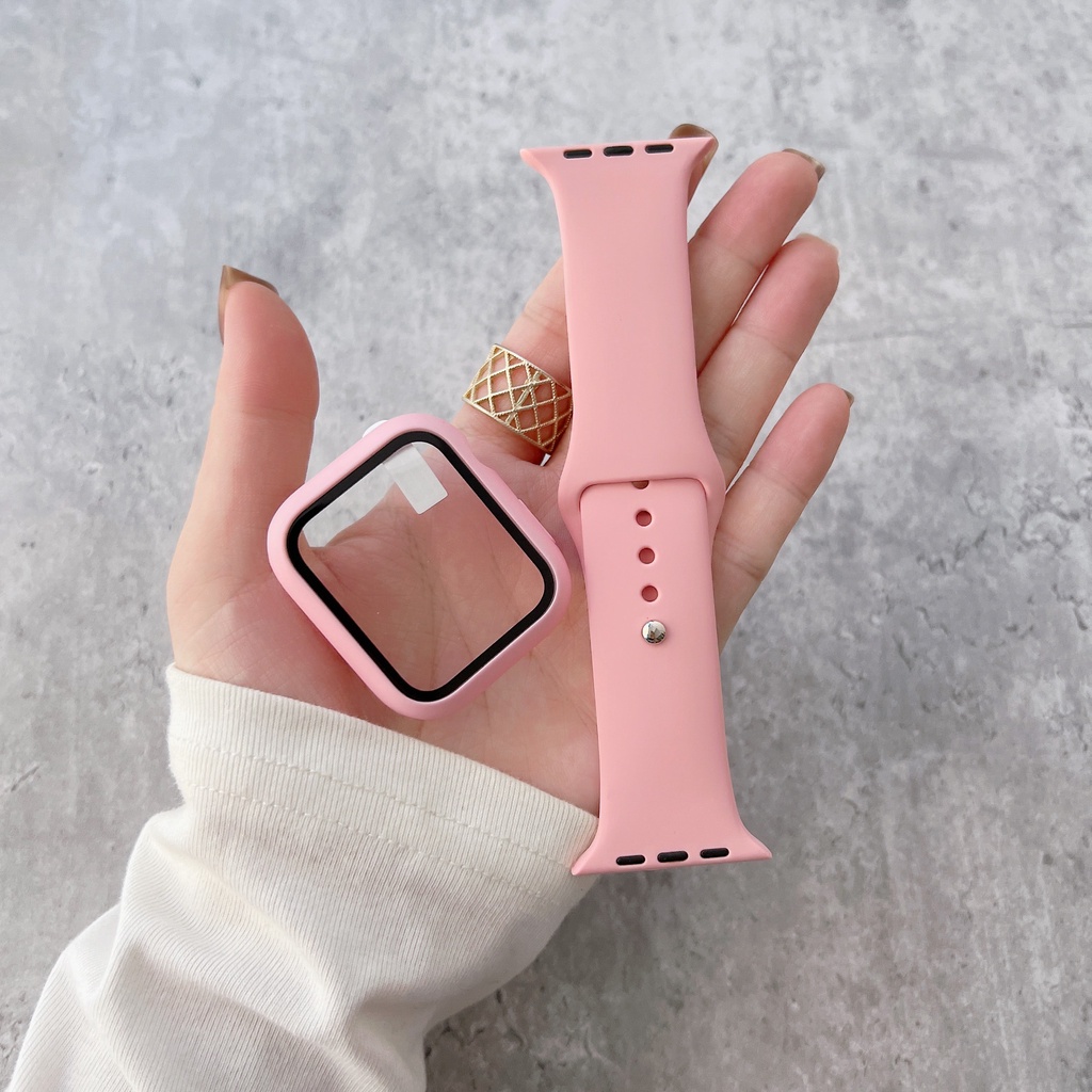 2 IN 1 Band and Case For Smart Watch Series 8 7 6 SE 5 4 3 2 1 Size