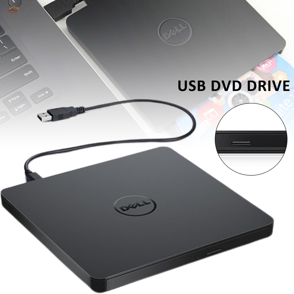 External DVD Drive Ultra Slim Portable External USB Port DVD Burner For