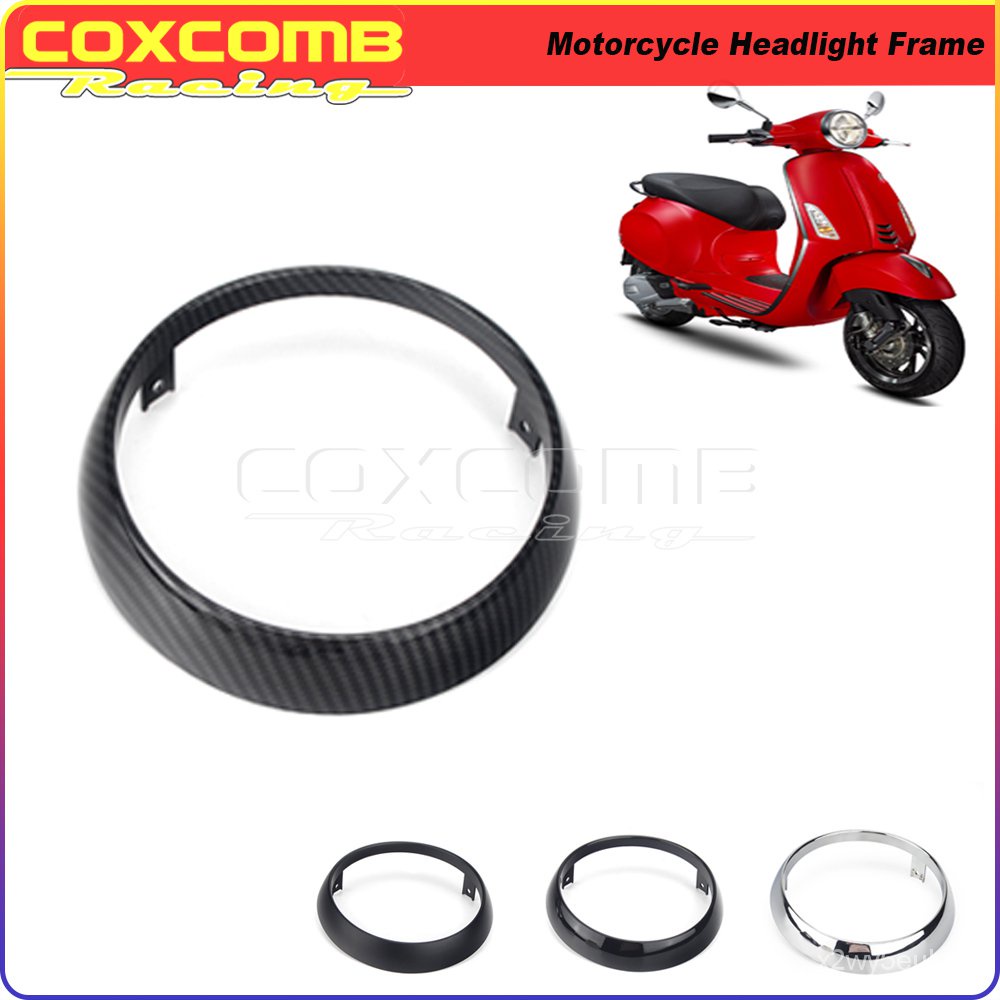 BY4 Colors Motorcycle Headlight Bezel Trim Ring Head Lamp Frame