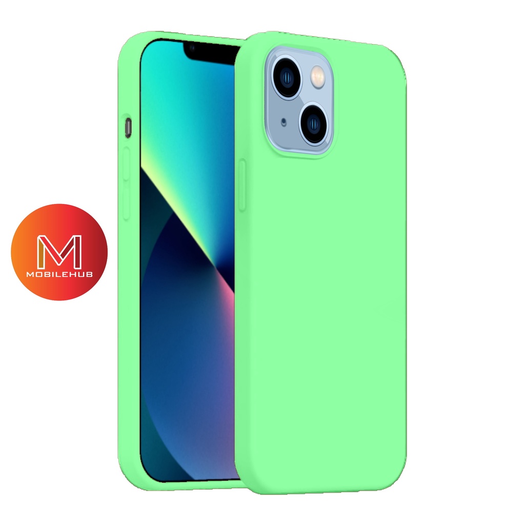 iPhone 13 Mini (5.4") Liquid Silicone Smooth Matte Back Case (Mint