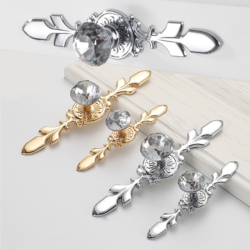 (COD) Luxury Diamond Crystal Handles Handles Closet Dresser