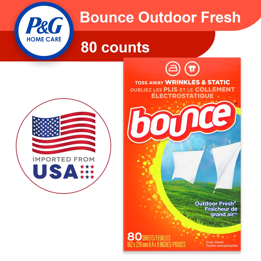 Bounce Sheet Outdoor Fresh 80 CT Shopee Philippines