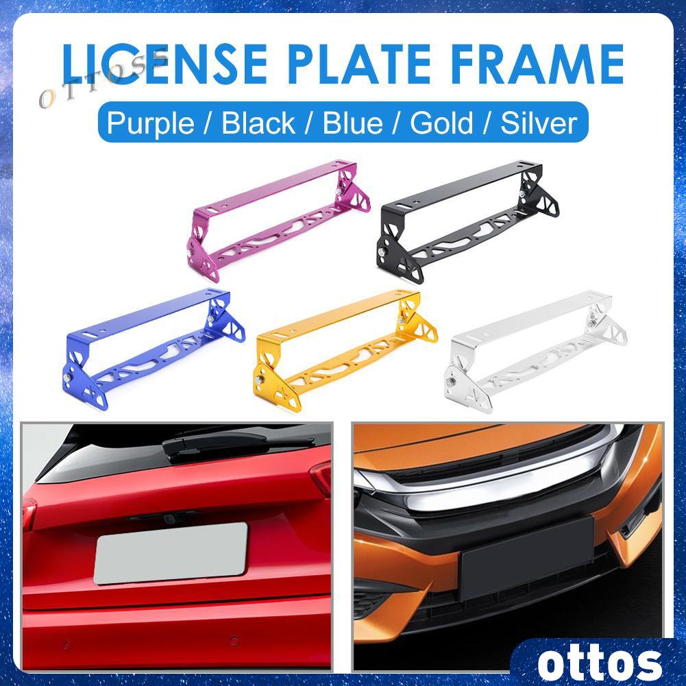 OT Adjustable Tilt Car License Plate Bracket Kit Aluminum Number Plate