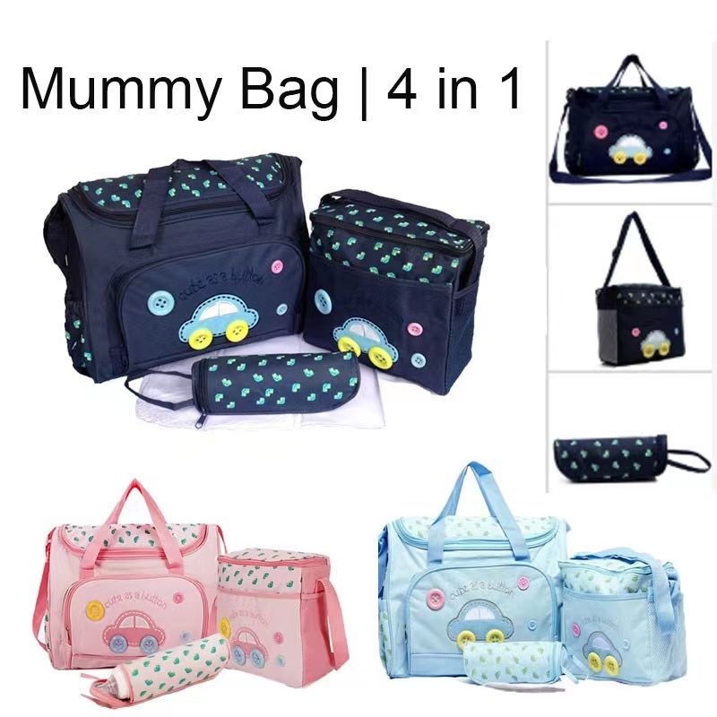 5 In 1 Set Multi Function Baby cute Diaper Bag Nappy Bag Mummy baby bag