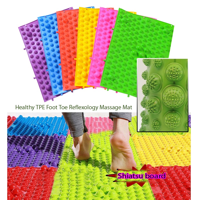 Healthy TPE Foot Toe Reflexology Massage Mat Foot Massage Pad Modern