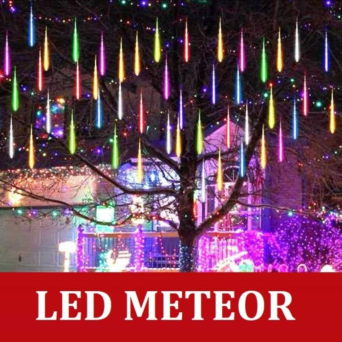 Led meteor Light 10 Rods 50cm Fall rain Decorative Garden 10cm rgb