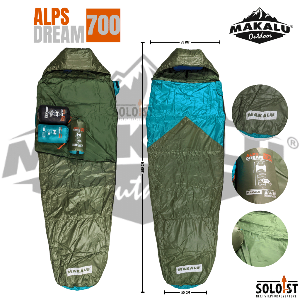Soloist Sleeping Bag Makalu Ultra Light Sleeping Bag Makalu Alps