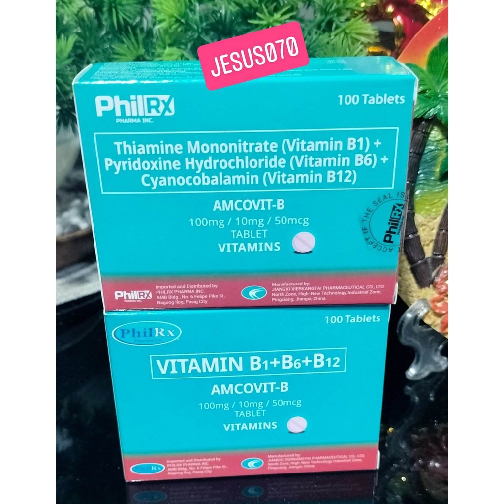 Vitamin B Complex AMCOVIT B B1 + B6 + B12 (100mg/10mg/50mcg) 100