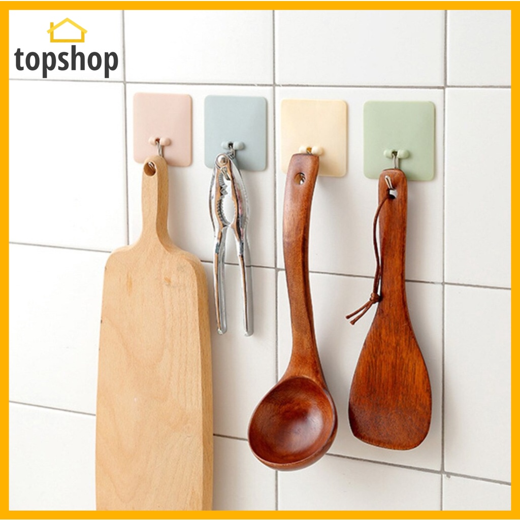 Self Adhesive Hooks Hanging Wall Sticker Door Towel Holder