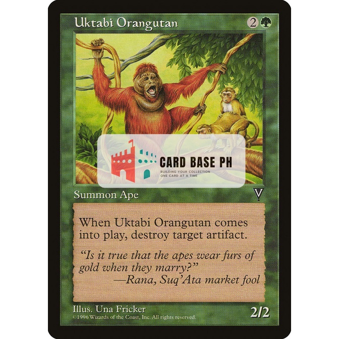 Uktabi Orangutan Magic the Gathering Trading Card Shopee Philippines