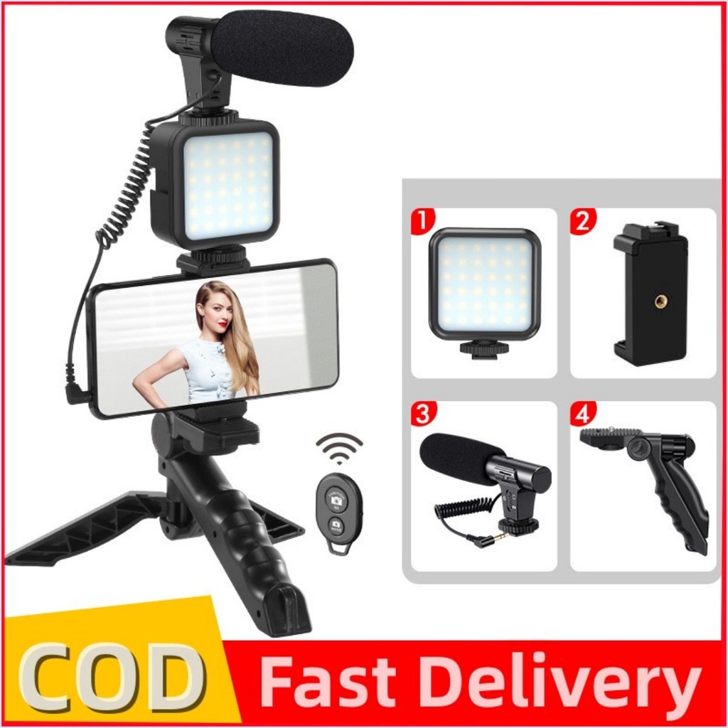 Video Making Tripod Fill Light Kit For Tiktok Live Broadcast Youtuber