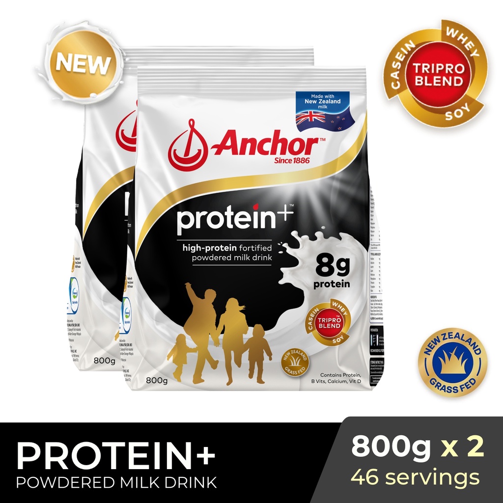 Anchor Protein Plus Milk Powder Plain 800g x2 Shopee Philippines