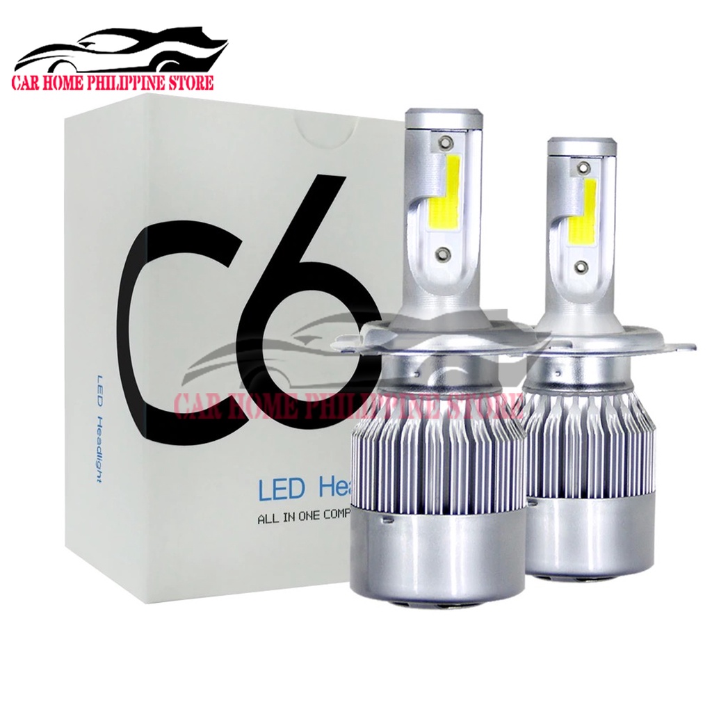 2 pcs Original C6 LED Headlight H1 H4 H7 H11 HB4 7600LM 6000K