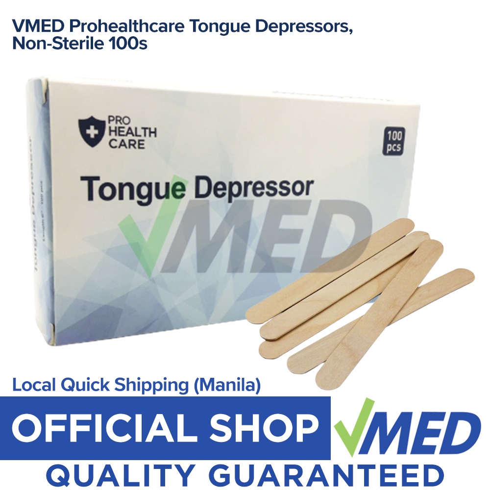 VMED Prohealthcare Tongue Depressors, NonSterile 100s Shopee Philippines