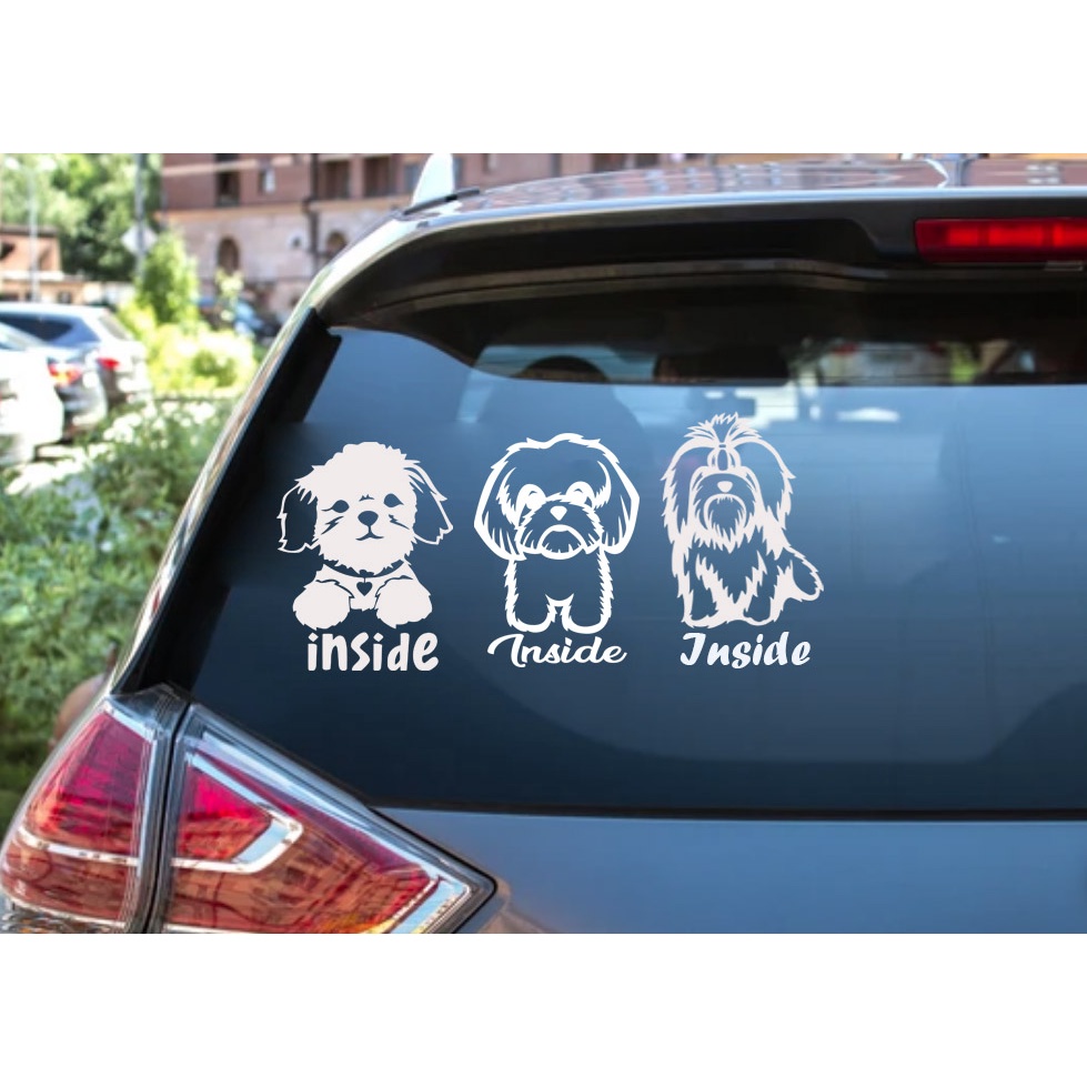 Customise Name Your Dog Sticker Car Waterproof Vinyl Cut out 4.5 inches