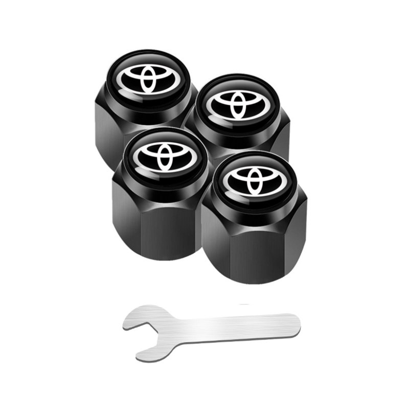4pcs Car Tire Valve Stem Caps AntiTheft Tyre Air Valve Covers with