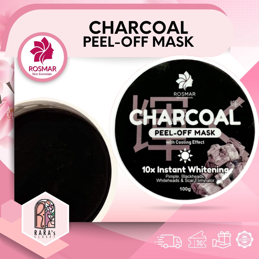 Rosmar CHARCOAL PEEL OFF MASK 100g Shopee Philippines