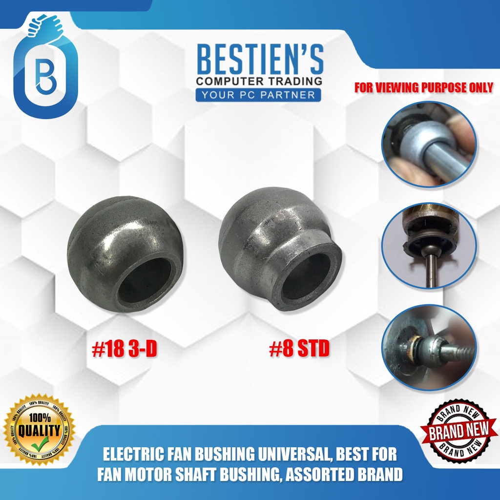 ELECTRIC FAN BUSHING UNIVERSAL, BEST FOR FAN MOTOR SHAFT BUSHING