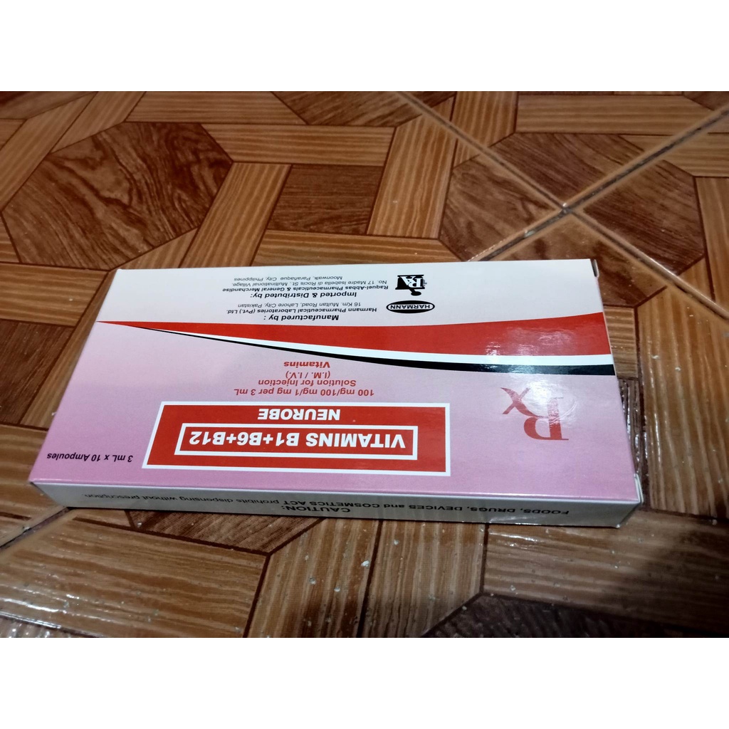 NEUROBE VITAMINS B1 B6 B12 (10 AMPS) Shopee Philippines