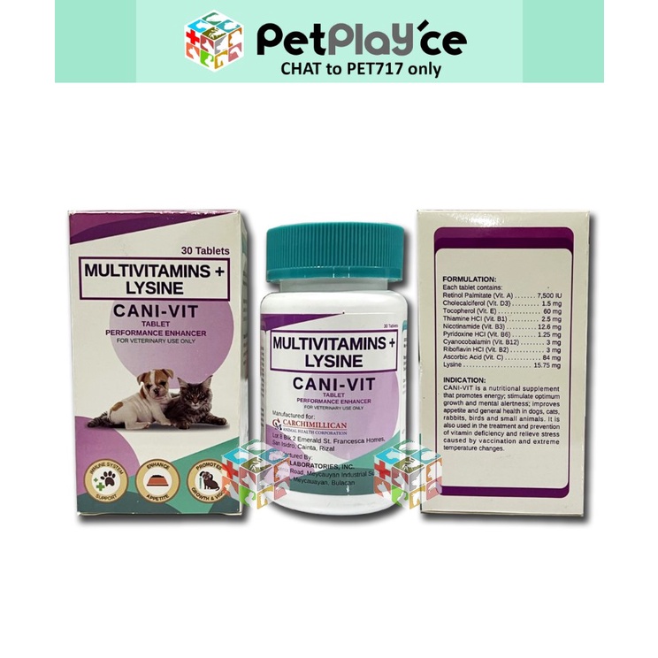 CaniVit Multivitamins with Lysine for All Pets Liquid Syrup 120ml and