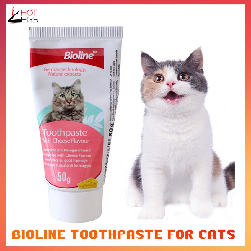 Bioline Toothpaste with Cheese Flavor 50g for Cats (Toothpaste Only