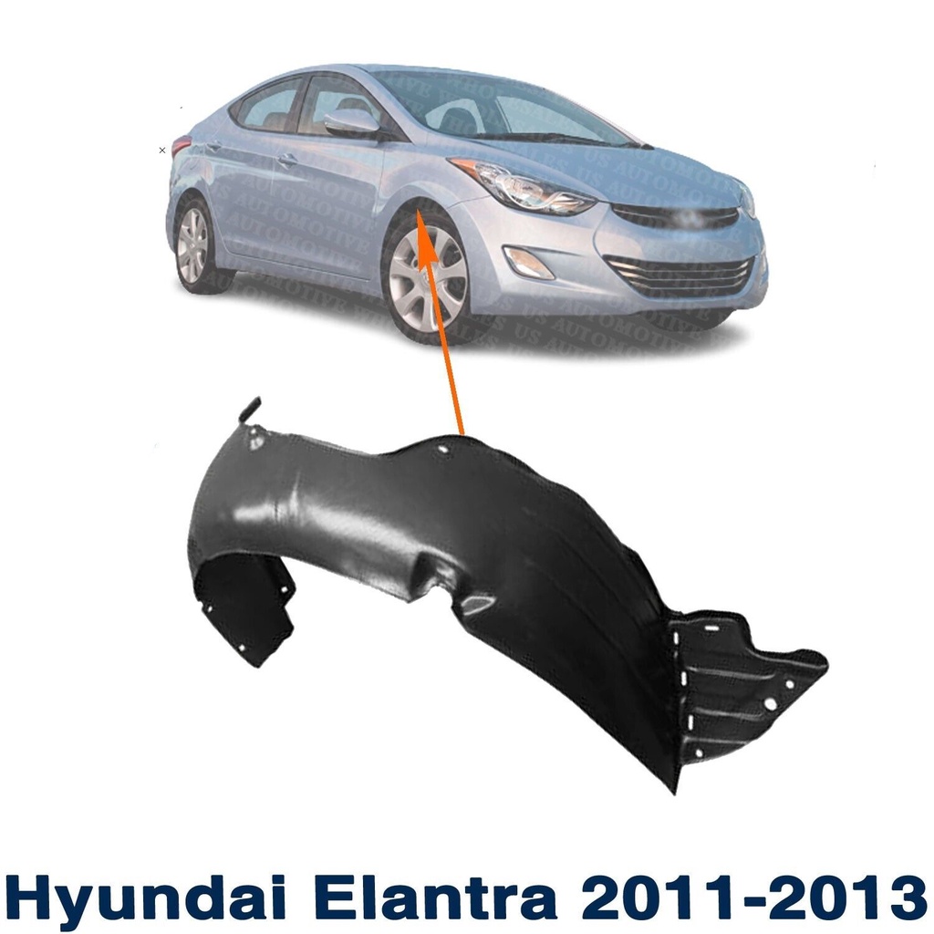 Fender Liner Splash Shield for Hyundai Elantra 2011 2012 2013 Shopee