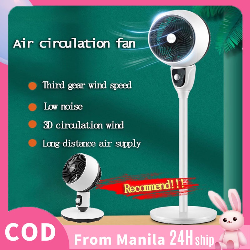 Turbo Air Circulation Fan Stand Fan White Electric Fan 360 Degree